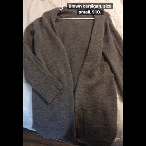 Brown cardigan